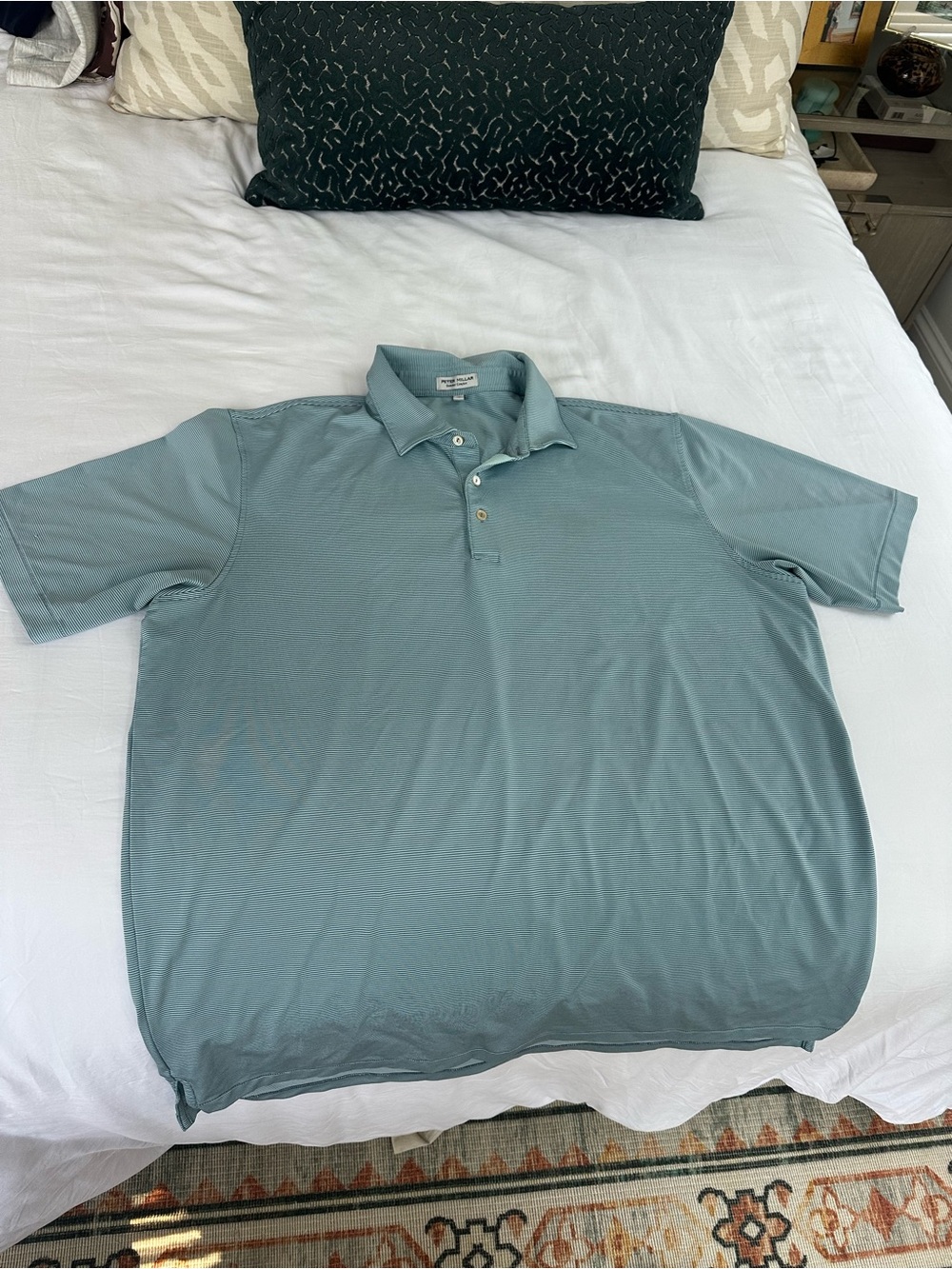 Men's Short-Sleeve Polo Shirt in Dusty Teal